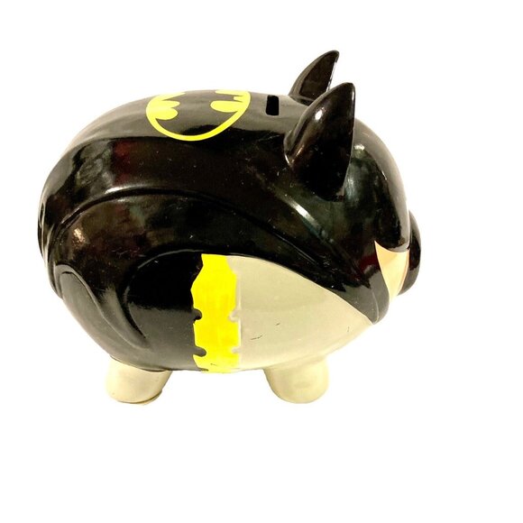 Batman DC Comics Ceramic Coin Piggy Bank F.A.B. Starpoint Pig Novelty - Picture 5 of 10
